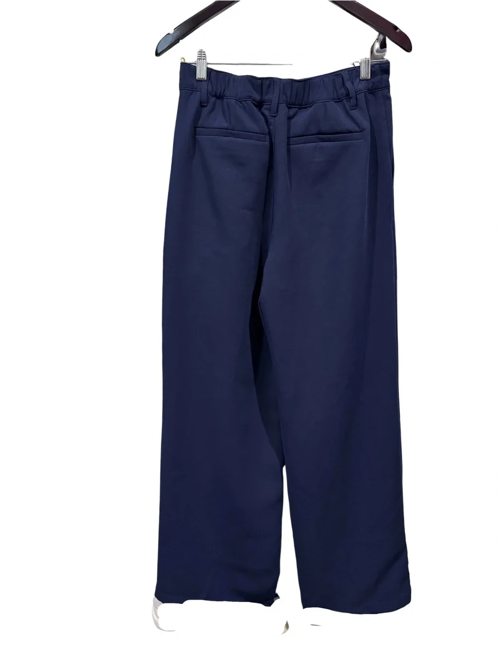 GAP Easy Trouser Women’s Size 4 Navy Wide Leg Pleated Dress Pants Workwear - Picture 4 of 10